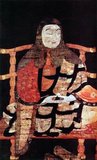 Saichō (最澄, September 15, 767 – June 26, 822) was a Japanese Buddhist monk credited with founding the Tendai school in Japan, based around the Chinese Tiantai tradition he was exposed to during his trip to China beginning in 804.<br/><br/>

He founded the temple and headquarters of Tendai at Enryaku-ji on Mt. Hiei near Kyoto. He is also said to have been the first to bring tea to Japan.