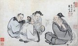 The Daoist Immortal Ge, seated to the right, was Ge Xuan, a Daoist master of the third century. Born into an eminent family, Ge Xuan was by nature reclusive and drawn to the occult arts of Daoism.<br/><br/>

He perfected the manufacture of the elixir of immortality as well as all manner of cultivation techniques – such as breathing fire (pictured here) and also turning food he had eaten into bees that flew out of his mouth. He eventually became an immortal and disappeared.